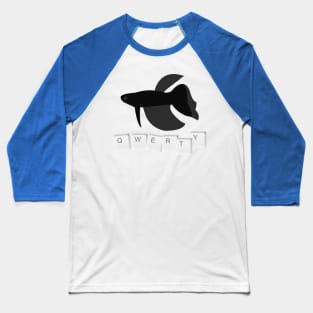 QWERTY Fish Baseball T-Shirt